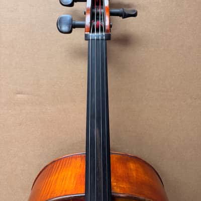 Gunter von Aue 4/4 Cello – German Made – Full Size – w/ Leather Case – Crack Repair Needed / Plays image 5