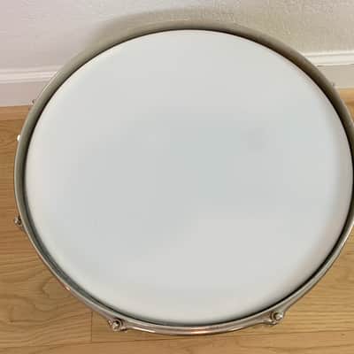 Leedy Broadway Standard Snare Drum 1940s White Marine Pearl Super Clean image 8