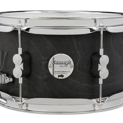 PDP Concept Series Black Wax Maple Snare, 6x10, Satin Black w/Chrome Hardware (PDSN0610BWCR) image 5