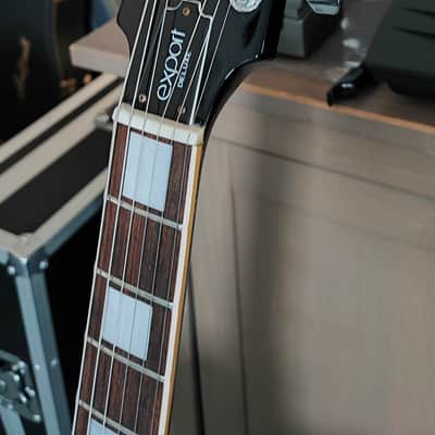 Pearl Export Deluxe Les Paul Black - SN 1010552 - 70-80's Matsumoku Japan image 2