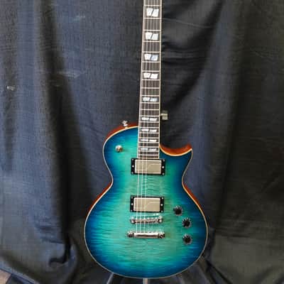ESP USA Eclipse Aqua Marine Sunburst 6-String Electric Guitar w/ Hard Case (2025) image 3