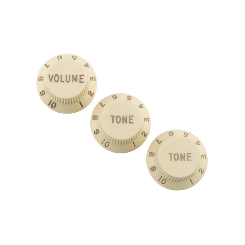 NEW Fender Road Worn Strat Knobs - Aged White image 1