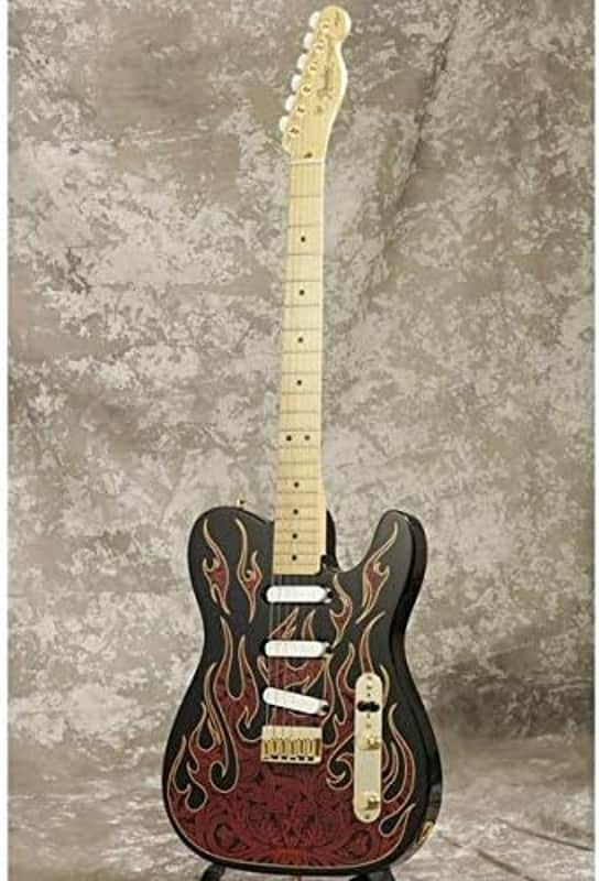 Fender James Burton Artist Series Signature Telecaster 2007 - Present - Red Paisley Flames image 1