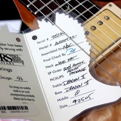 PRS USA Artist Package 20TH Anniversary Custom 22 "Brazillian Rosewood + Natural Burst" (2005) image 5