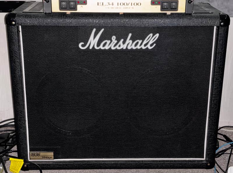 Marshall 1936V Vintage 140-Watt 2x12" Guitar Speaker Cabinet image 1
