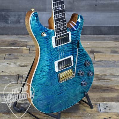 Pre-Owned PRS McCarty 594 Tremolo Wood Library - Laguna Blue with Hard Shell Case image 9