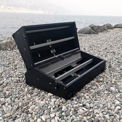 12U Eurorack Case Powered, 126 hp (or 84 or 104 hp) patched resealable, modular synthesizer synth image 1