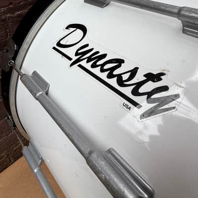 Dynasty 22" Marching Bass Drum w/ Irvington HS Bulldogs Head - Safe-T-Loc Hoops - Made in Mexico - Used image 3