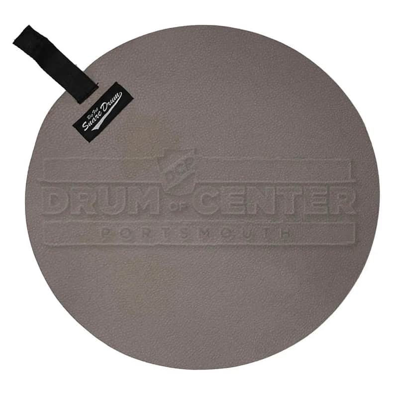 Big Fat Snare Drum Faux Suede 14" Grey Skies image 1
