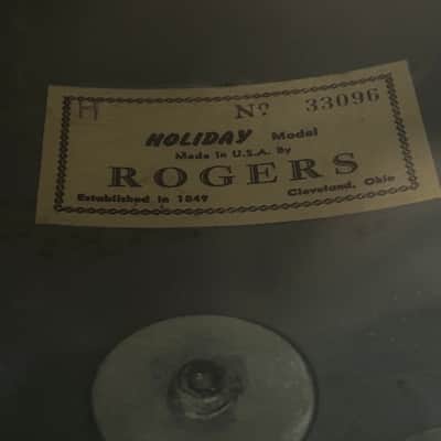 Rogers Blue Ripple 13/16/22 Early 60s Drum Set image 25