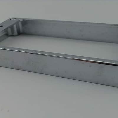 Schaller Humbucker Bridge Pickup Cover 3 Holes Curved Corners  - Nickel image 2