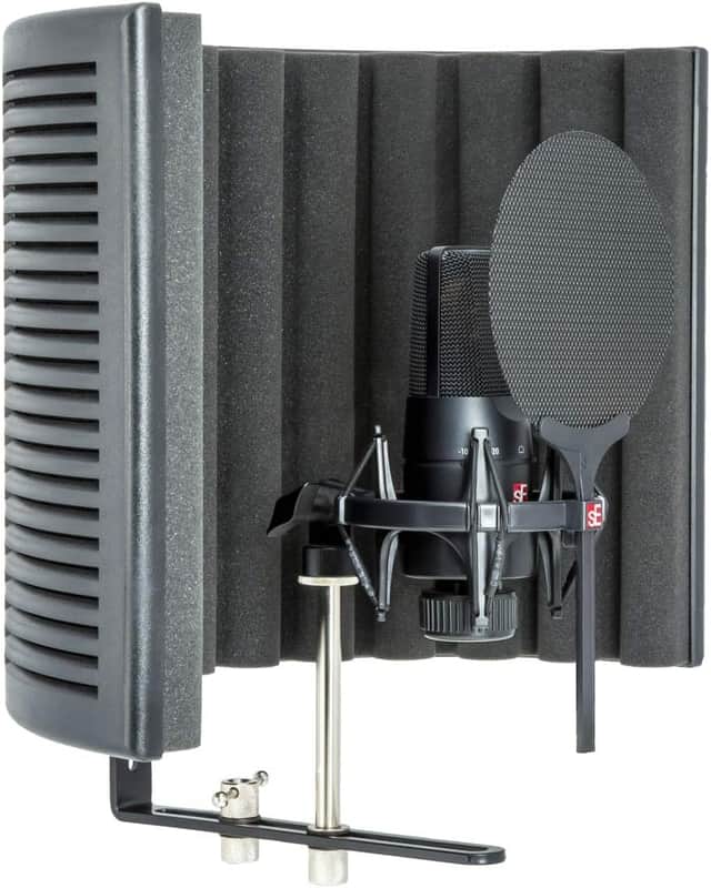 sE Electronics X1S Studio Bundle with Shockmount, RF-X Reflexion Filter, Pop Filter, Cable 2010s - Black image 1