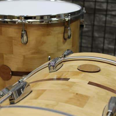 Holloman Custom Drums Maple/Walnut Drum Set - hand rubbed urethane over Danish oil image 3