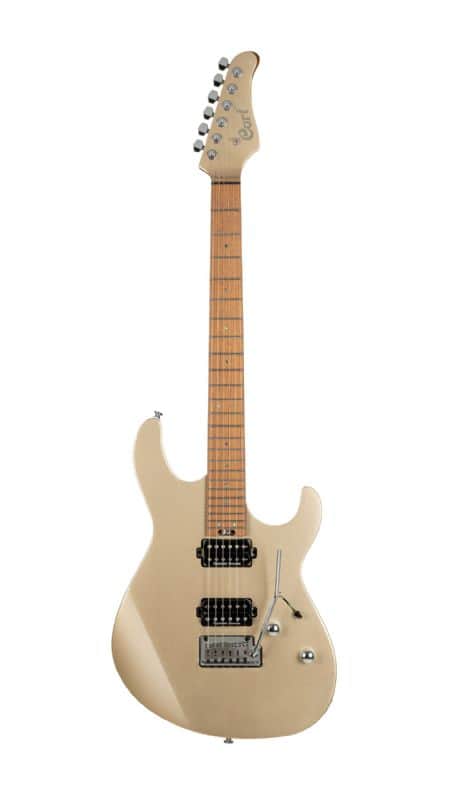 Cort G300PROMGD G Series 300 Pro Double Cutaway - Metallic gold image 1