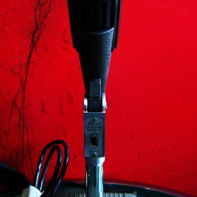 Vintage RARE 1960's Aiwa DM-47 dynamic cardioid microphone High Z w cable & stand Olson Monarch Lafayette image 5