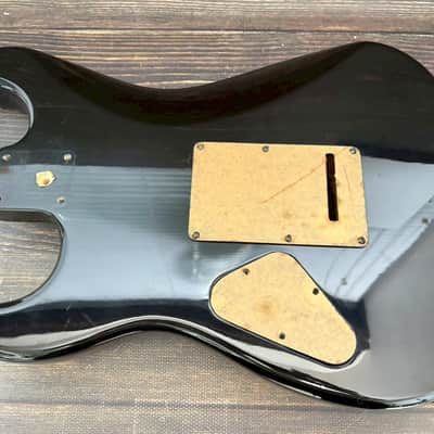 80s FERNANDES FST-85 HH Stratocaster Type Body Black Alder w/Plate Japan image 13