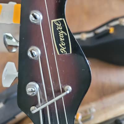 Vintage Horugel Short Scale Bass Guitar MIJ Japan Sunburst 1960s-1970s image 3
