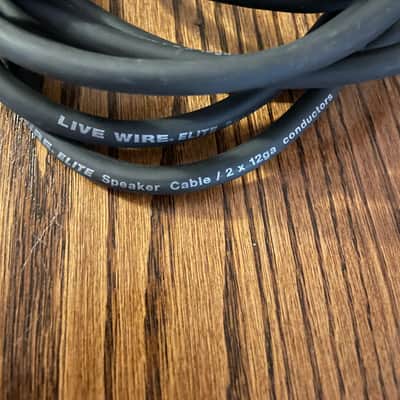 Live Wire Elite 2 x 12ga conductor Speaker Cable 2010s - black image 2