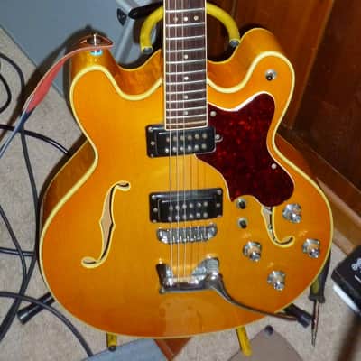 RARE Mosrite Blonde Celebrity Hollowbody 1972? guitar serial #1c0183 image 4