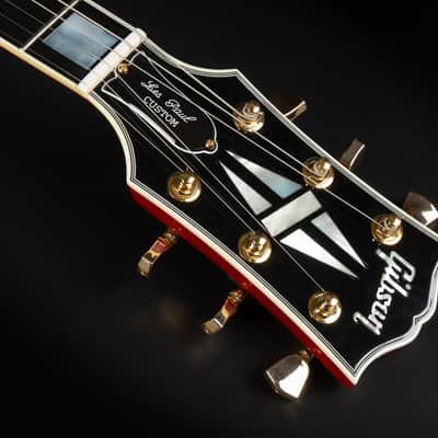 2013 Gibson Custom Shop Les Paul Custom - Heritage Cherry Sunburst | USA Long Neck Tenon 490R / 498T Humbucker Pickups 4.4kg | CoA OHSC image 9