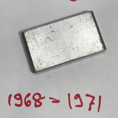 Fender Stratocaster Left Handed Bridge Steel Tremolo Block 1968 1969 1970 1971 image 4