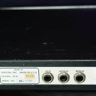 Lexicon PCM 41 Digital Delay Processor w/VCO Modulation Great Unit image 7