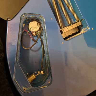 1987 Kramer Mach II Stagemaster Standard Flip Flop Blue W/OHSC Great Condition Overall image 9