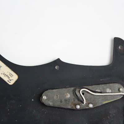 1977 Vintage Fender Mustang Loaded Pickguard Pickups Black USA w/Original Screws 1970s image 5