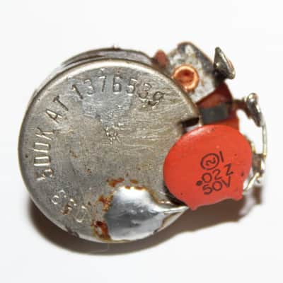 Vintage 1965 Gibson Control Potentiometers 500K Volume Tone Pots 1960's ES-335 image 9
