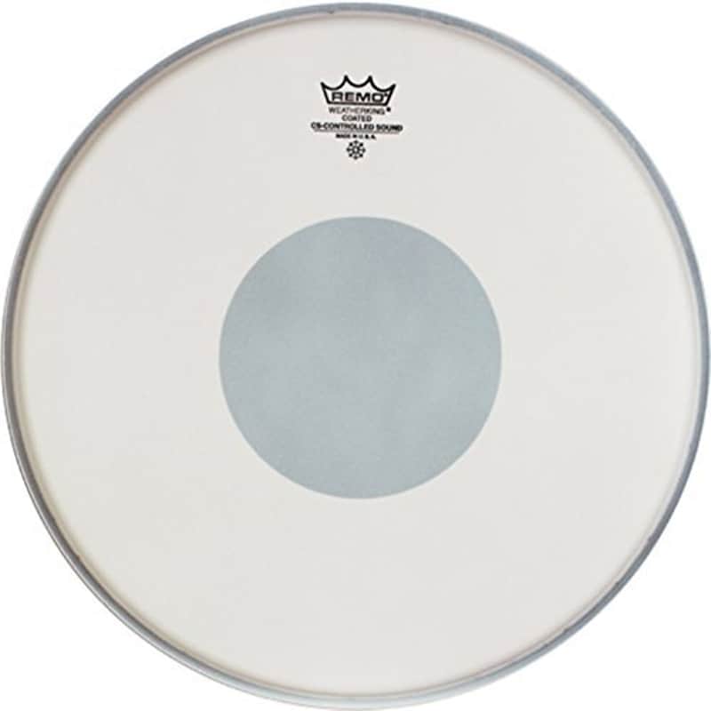 Remo Controlled Sound Coated Drum Head with Reverse Black Dot - 14 Inch image 1