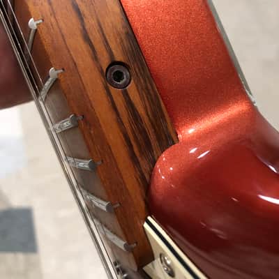 Fender Stratocaster MIM with USA=-made Warmoth Neck 2021 Aged Candy Apple Red image 11