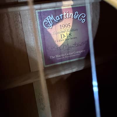 Martin D-18GE Golden Era 1995 Limited Edition image 11