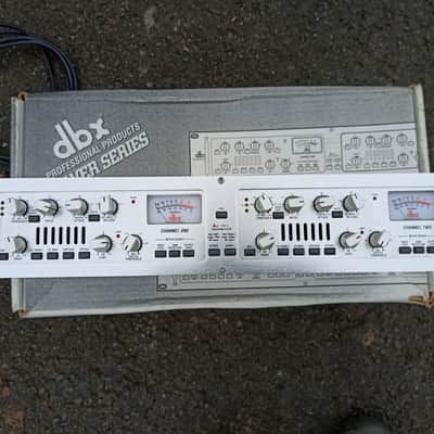 dbx 566 Dual Vacuum Tube Compressor 1990s - Silver image 3