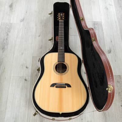Mint Alvarez DYM70 Yairi Masterworks Dreadnought Acoustic Guitar, Solid AAA Sitka Spruce Top, Natural image 11