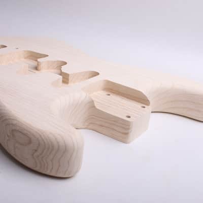 BYOGuitar 2 piece Swamp Ash FrankenStrat Body Unfinished image 5