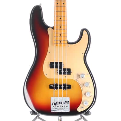 Fender Certified Pre-Owned American Ultra II Precision Bass, Maple Fingerboard, Ultraburst (L8) (03076) image 1