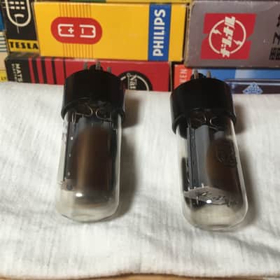 2 NOS Matched Toshiba 5Y3 Rectifier AudioTubes Vintage Smoke Glass ~ 2 Pairs Available ~ Direct Japan import Carefully Curated Grail Tone image 9