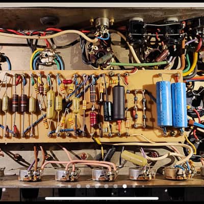 Marshall Super Tremolo 100W JMP (1959T) – 1971 – Original Red Tolex – Mustards & Drakes – AC/DC Era image 21