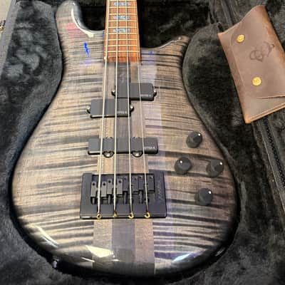 Spector NS-2 4 String Bass Made In USA, Transparent Grey with Hardshell Case - Pre Owned image 6