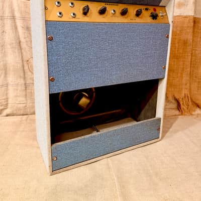 Ekosonic Mod 98 Tube Amplifier Made in Italy Circa 1950's - Two Tone Blue M image 9