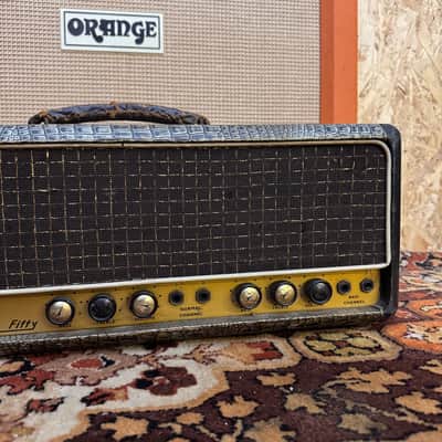 Vintage 1964 Selmer Truvoice Bassmaster 50 Croc Skin Valve Amplifier Head *1960s* image 3