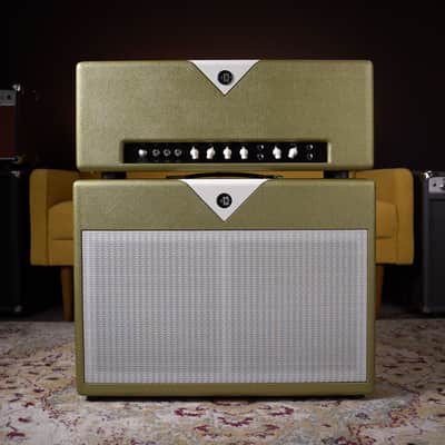New Divided by 13 FTR 37 w/ 2x12 Cabinet - Gold Tolex image 2