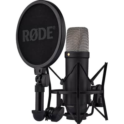 Rode NT1GEN5B NT1 5th Generation Studio Condenser Microphone - Black image 1