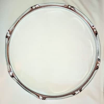 UNMARKED SNARE DRUM HOOPS SET 13"/8L - CHROME - FREE SHIP TO C-USA! image 5