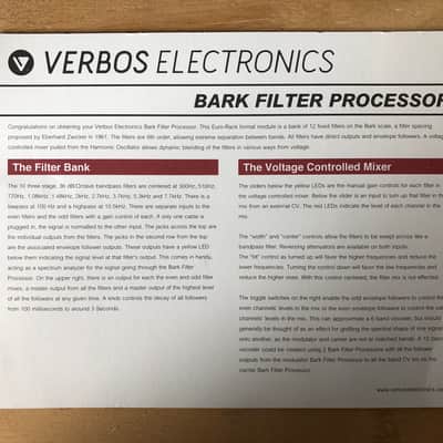 Immagine Verbos Electronics Bark Filter Processor - 5