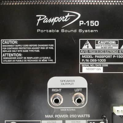 Fender Passport P-150 Portable PA System Mixer Amplifier image 10