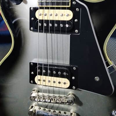 Epiphone Custom Pro - Silverburst w/ Slash pups and SKB soft hardcase image 2
