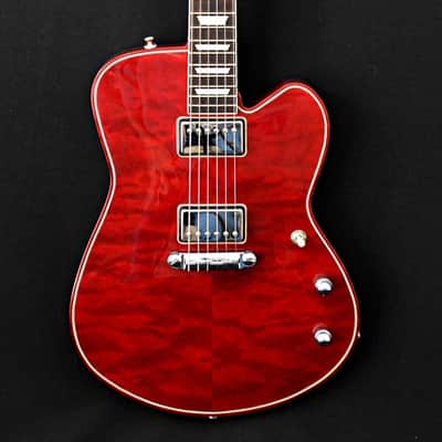 Buzzy Feiten  Supernova Classic  2018 Red Quilt Guitar image 2