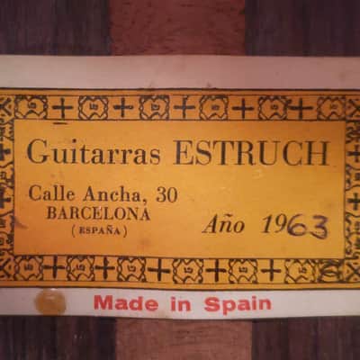 Classical Guitar Juan Estruch 1963 Barcelona image 3