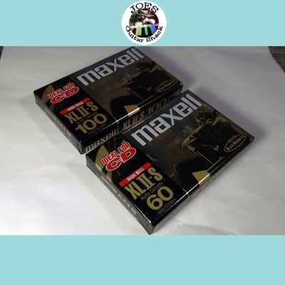 2-2000 Maxell XLII-S 100 & 60 Mins Gold Type II Made in England CR02 High Position Cassette Tape CD New Sealed NOS - Will Combine Shipping! image 1